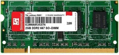 Simmtronics 2GB DDR2 Ram for Laptop 667 Mhz